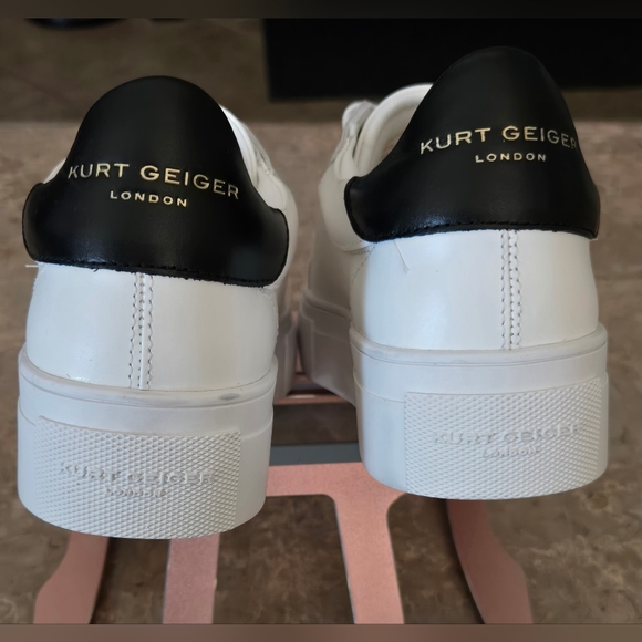Kurt Geiger London Lana Leather Heart Platform Sneakers.   Size 41 - Picture 4 of 10